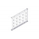 Фиксированная полка Systeme Electric, серия Uniprom, 1U, 650мм, до 100кг