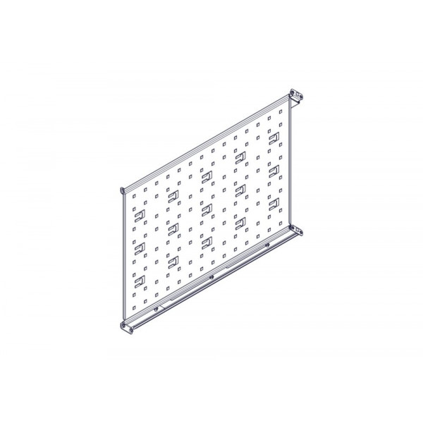 Фиксированная полка Systeme Electric, серия Uniprom, 1U, 650мм, до 100кг