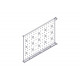 Фиксированная полка Systeme Electric, серия Uniprom, 1U, 650мм, до 100кг