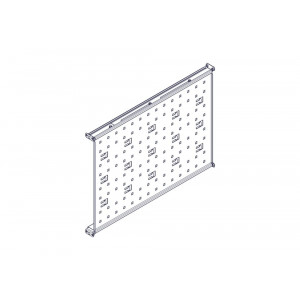 Фиксированная полка Systeme Electric, серия Uniprom, 1U, 650мм, до 100кг