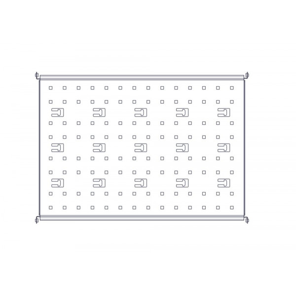 Фиксированная полка Systeme Electric, серия Uniprom, 1U, 650мм, до 100кг