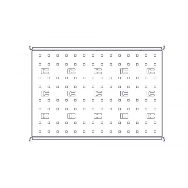 Фиксированная полка Systeme Electric, серия Uniprom, 1U, 650мм, до 100кг