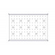 Фиксированная полка Systeme Electric, серия Uniprom, 1U, 650мм, до 100кг