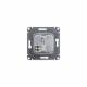 GLOSSA USB РОЗЕТКА A+A, 5В/2,1А, 2х5В/1,05А, механизм, БЕЛЫЙ