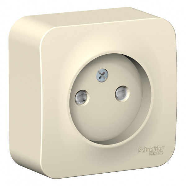 Розетка Schneider Electric BLANCA 1-мест. О/У со шторками 16А/250В МОЛОЧНЫЙ