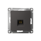 ATLASDESIGN РОЗЕТКА компьютерная RJ45 кат. 5e, механизм, БАЗАЛЬТ