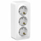 Розетка Schneider Electric BLANCA 3х-мест. с заземлением О/У 16А/250В БЕЛЫЙ
