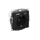 ATLASDESIGN РОЗЕТКА 16А c 2 USB A+С, 5В/2,4А/3,0А, 2х5В/1,5А, механизм, КАРБОН