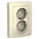 Розетка Schneider Electric BLANCA 2х-мест. заземл.+шторки С/У 16А/250В МОЛОЧНЫЙ