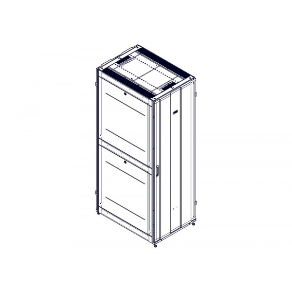 Шкаф Systeme Electric, серия Uniprom, 48U-750/1070, боковые панели 4шт, черный