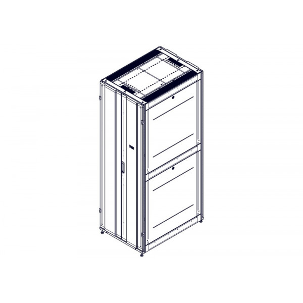 Шкаф Systeme Electric, серия Uniprom, 48U-750/1070, боковые панели 4шт, черный