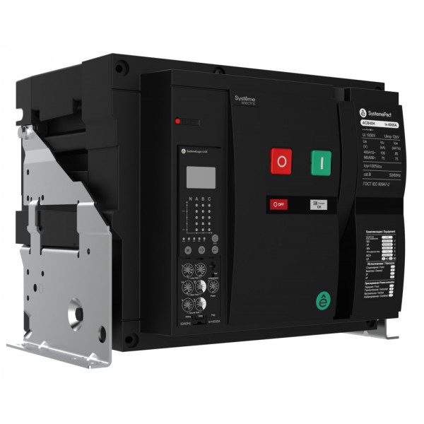 ВОЗДУШНЫЙ АВТ.ВЫКЛ.SYSTEMEPACT ACB40H 4000A 3P 6.0E СТАЦ,ГП MCH+MX+XF AC230V