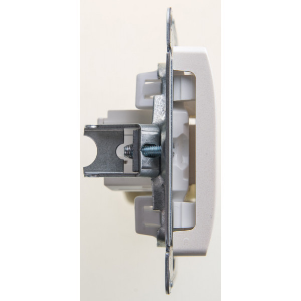 GLOSSA РОЗЕТКА компьютерная RJ45 кат. 5e, механизм, ПЕРЛАМУТР