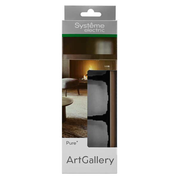 ARTGALLERY PURE 3-постовая РАМКА, ОРГАНИЧЕСКОЕ СТЕКЛО ШАМПАНЬ