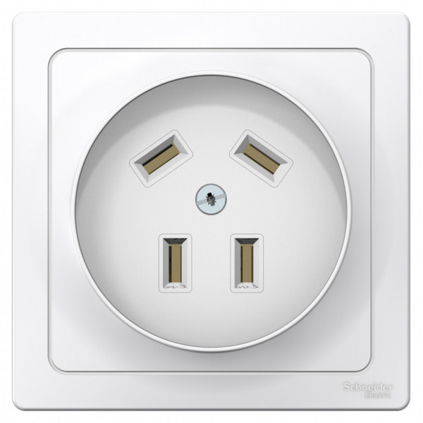 Розетка Schneider Electric BLANCA 2P+N+PE С/У 32А/440В БЕЛЫЙ