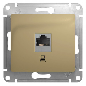 GLOSSA РОЗЕТКА компьютерная RJ45 кат. 5e, механизм, ТИТАН