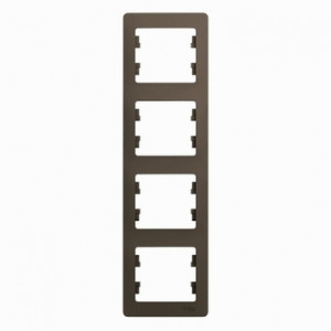 GLOSSA 4-постовая РАМКА, вертикальная, ШОКОЛАД