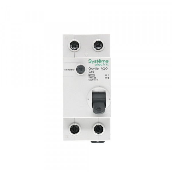 City9 Set Авт. выкл. диф. тока (АВДТ) 1P+N С 10А 4.5kA 10мА Тип-A 230В