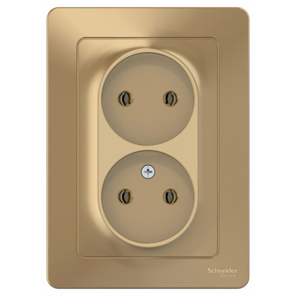 Розетка Schneider Electric BLANCA 2х-мест. С/У 16А/250В ТИТАН