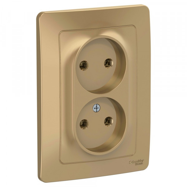 Розетка Schneider Electric BLANCA 2х-мест. С/У 16А/250В ТИТАН