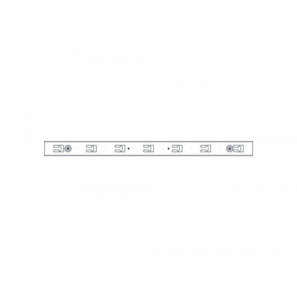 Вертикальный кабельный организатор Uniprom, 2x8 колец, черный