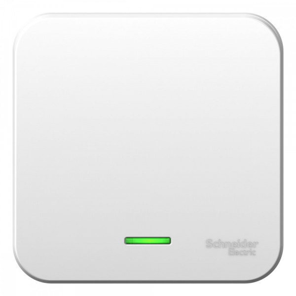 Выключатель Schneider Electric BLANCA 1-клав. с подсветкой О/У 6А/250B БЕЛЫЙ