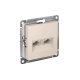 ATLASDESIGN РОЗЕТКА двойная компьютерная RJ45+RJ45 кат. 5e, механизм, БЕЖЕВЫЙ
