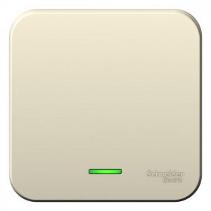 Выключатель Schneider Electric BLANCA 1-клав. с подсветкой О/У 10А/250B МОЛОЧНЫЙ
