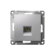 ATLASDESIGN РОЗЕТКА компьютерная RJ45 кат. 5e, механизм, АЛЮМИНИЙ