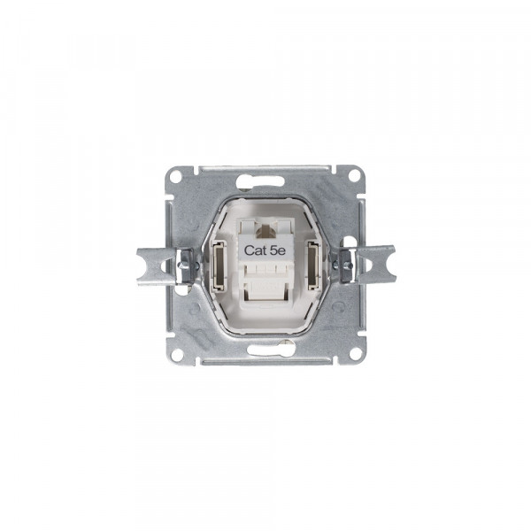 ATLASDESIGN РОЗЕТКА компьютерная RJ45 кат. 5e, механизм, АЛЮМИНИЙ