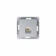 ATLASDESIGN РОЗЕТКА компьютерная RJ45 кат. 5e, механизм, АЛЮМИНИЙ