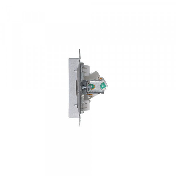 ATLASDESIGN РОЗЕТКА компьютерная RJ45 кат. 5e, механизм, АЛЮМИНИЙ