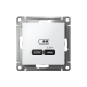ATLASDESIGN USB РОЗЕТКА тип-С 65Вт высокоскор.заряд. QC, PD, механизм, ЛОТОС