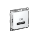 ATLASDESIGN USB РОЗЕТКА тип-С 65Вт высокоскор.заряд. QC, PD, механизм, ЛОТОС