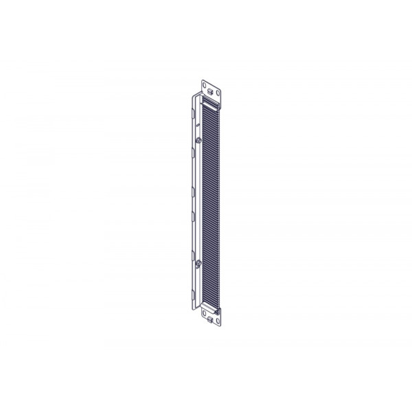 Щеточный уплотнитель Systeme Electric, серия Excelente, 1U, 2шт, черный