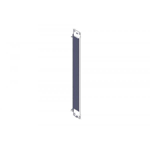 Щеточный уплотнитель Systeme Electric, серия Excelente, 1U, 2шт, черный