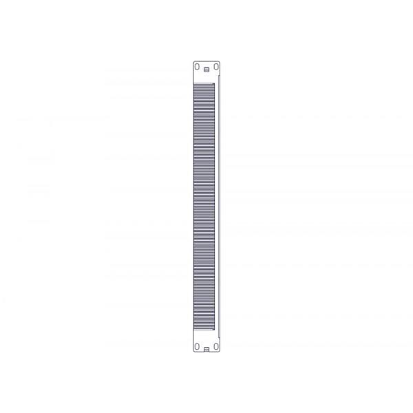 Щеточный уплотнитель Systeme Electric, серия Excelente, 1U, 2шт, черный