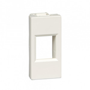 W45 Плата лицевая для 1xKeystone, 1 модуль (45х22.5 мм) БЕЛАЯ RAL9010