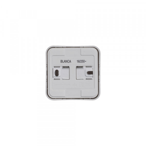 Розетка Schneider Electric BLANCA 1-мест. заземл.+шторки О/У 16А/250В БЕЛЫЙ