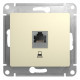 GLOSSA РОЗЕТКА компьютерная RJ45 кат. 5e, механизм, БЕЖЕВЫЙ