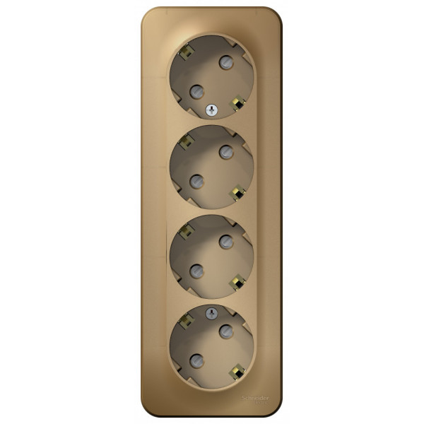 Розетка Schneider Electric BLANCA 3х-мест. заземл.+шторки О/У 16А/250В ТИТАН