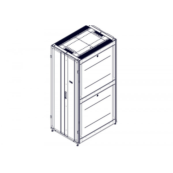 Шкаф Systeme Electric, серия Uniprom, 42U-750/1070, боковые панели 4шт, черный