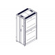 Шкаф Systeme Electric, серия Uniprom, 42U-750/1070, боковые панели 4шт, черный