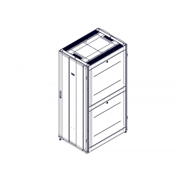 Шкаф Systeme Electric, серия Uniprom, 42U-750/1070, боковые панели 4шт, черный