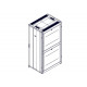 Шкаф Systeme Electric, серия Uniprom, 42U-750/1070, боковые панели 4шт, черный