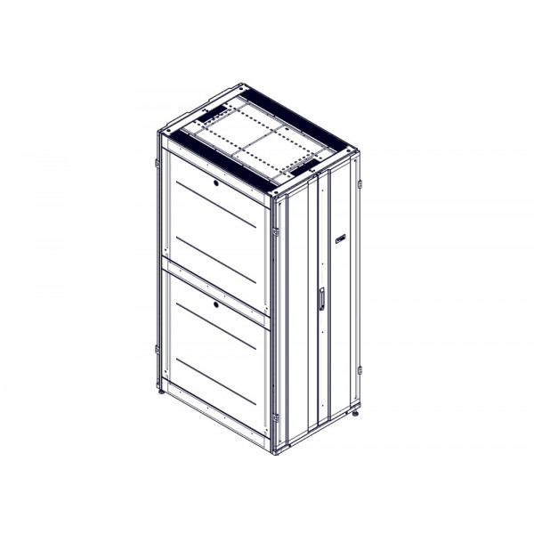 Шкаф Systeme Electric, серия Uniprom, 42U-750/1070, боковые панели 4шт, черный