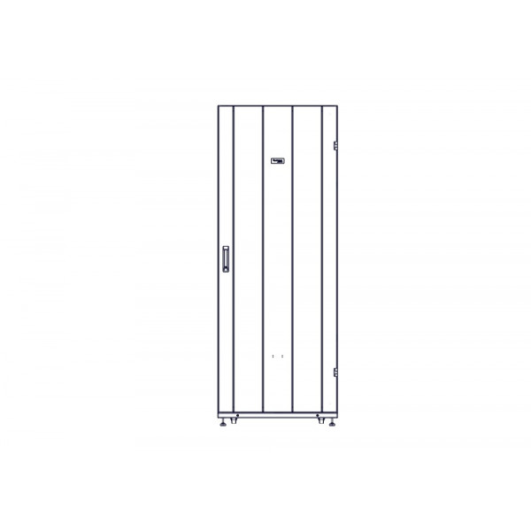 Шкаф Systeme Electric, серия Uniprom, 42U-750/1070, боковые панели 4шт, черный