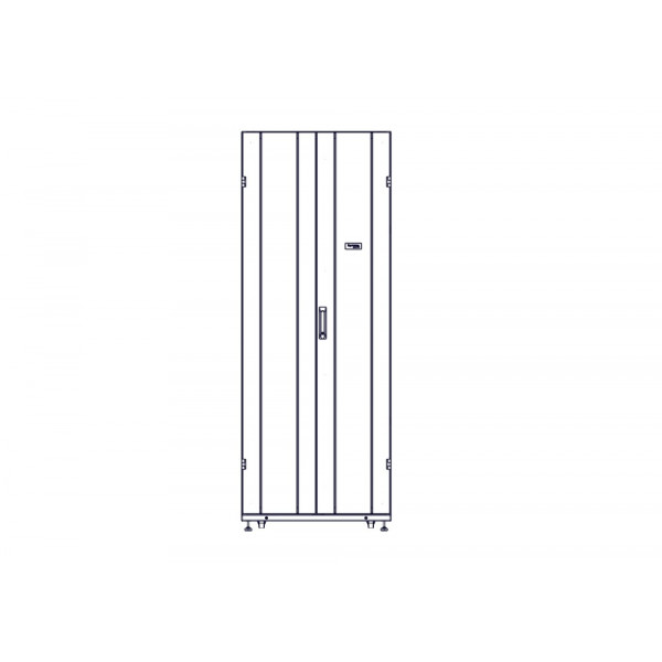 Шкаф Systeme Electric, серия Uniprom, 42U-750/1070, боковые панели 4шт, черный