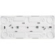 Розетка Schneider Electric ЭТЮД 3х-мест. О/У 16А/250В БЕЛЫЙ
