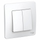 Выключатель Schneider Electric BLANCA 2х-клав. С/У, 10АХ/250B БЕЛЫЙ